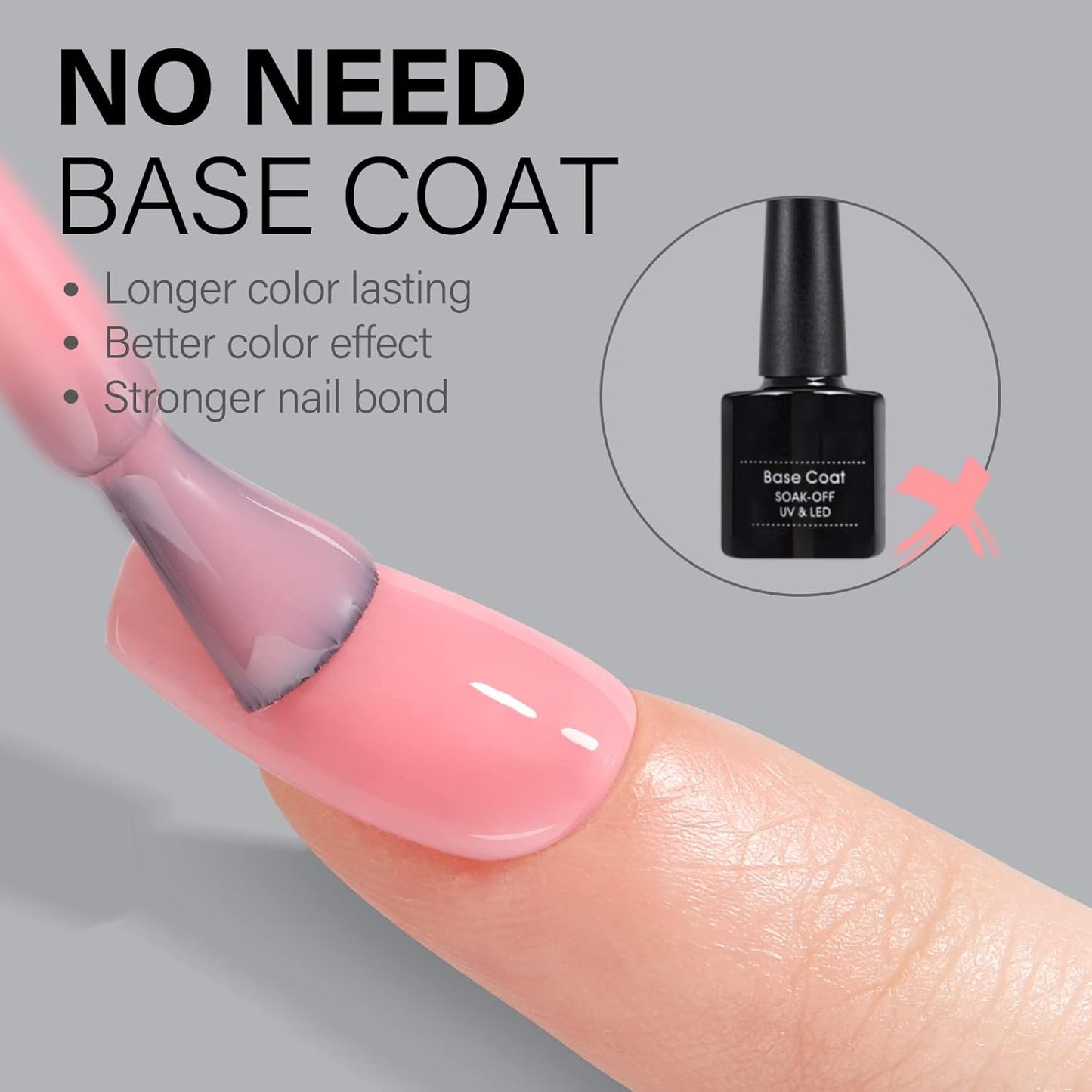 Short Coffin Gel Nail Tips Full Cover Set