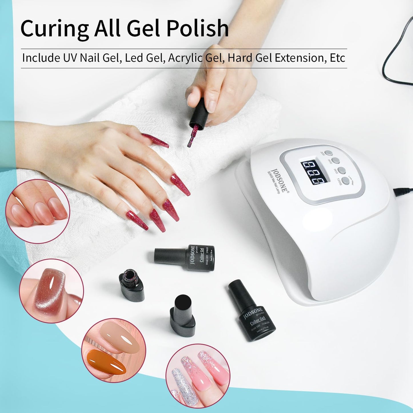 JODSONE UV LED Nail Lamp Dryer for Gel
